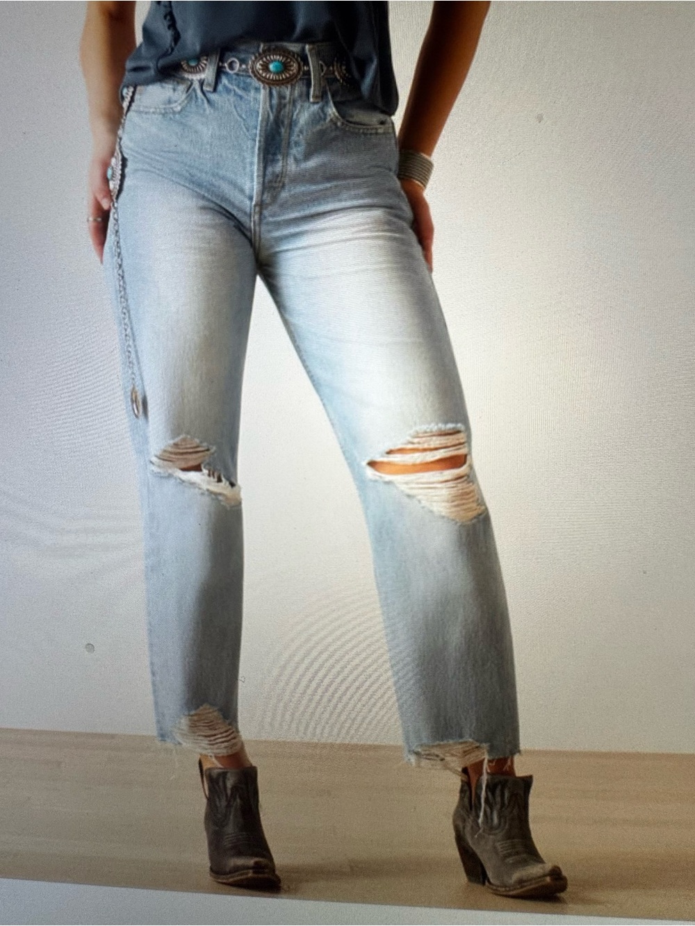 NWOT Ariat Ultra High Rise Tomboy Straight Jean